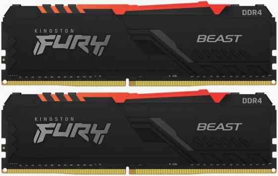 Оперативная память Dimm Ddr4 Kingston Fury Beast Rgb Kf436c17bbak2/16 (арт-7514) Макеевка