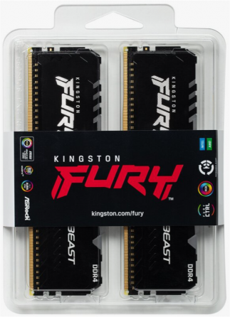 Оперативная память Dimm Ddr4 Kingston Fury Beast Rgb Kf436c17bbak2/16 (арт-7514) Макеевка