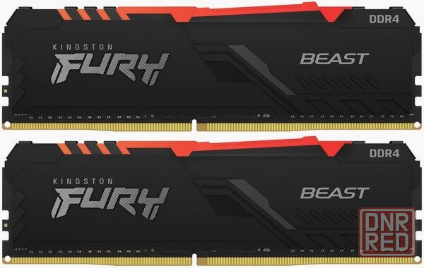 Оперативная память Dimm Ddr4 Kingston Fury Beast Rgb Kf436c17bbak2/16 (арт-7514) Макеевка - изображение 2