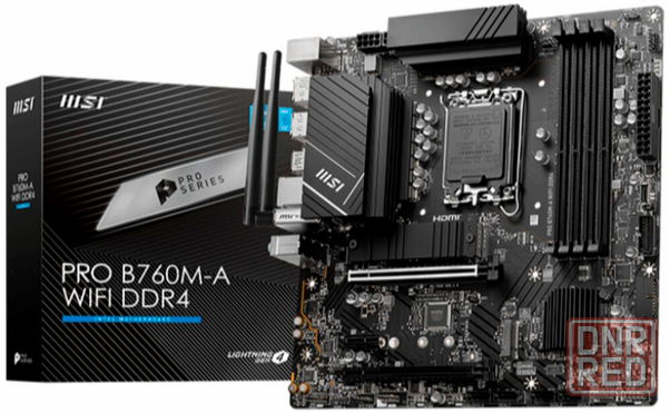 Материнская плата Msi Pro B760m-A Wifi Ddr4matx, Ret Lga 1700 (арт-5747) Макеевка - изображение 1