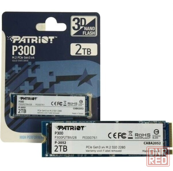 Твердотельный накопитель Ssd M.2 Nvme Patriot Memory P300 (P300p2tbm28) 2тб (арт-3253) Макеевка - изображение 1