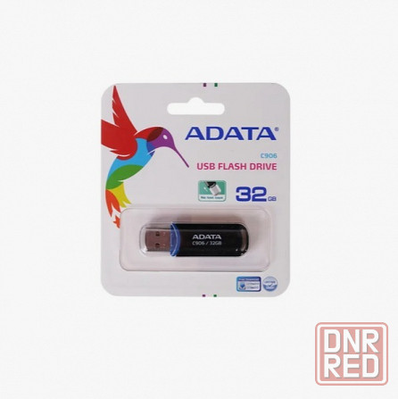 Накопитель Usb 2.0 32гб Adata C906 (Ac906-32g-Rbk), черный (арт-5422) Макеевка - изображение 1