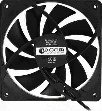 Вентилятор для корпуса Id-Cooling 120x120mm 3pin 1250rpm Black (Fl-12025k) (арт-3978) Макеевка