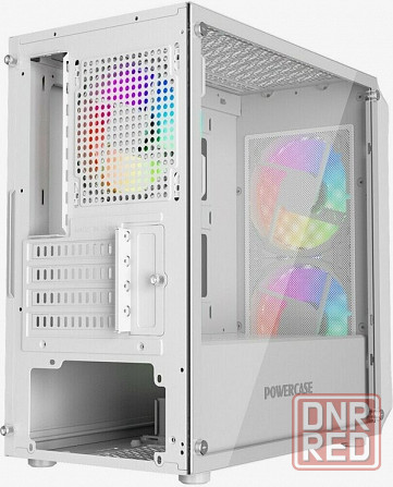 Корпус Powercase Mistral Micro A3w Argb, Tempered Glass, 2x 140mm Argb Pwm+1x 120mm Argb Pwm, белый, Макеевка - изображение 3