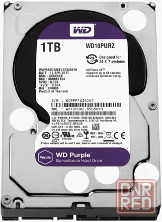 Жесткий диск Western Digital Wd Purple 1 тб Wd10purz (арт-2729) Макеевка - изображение 1