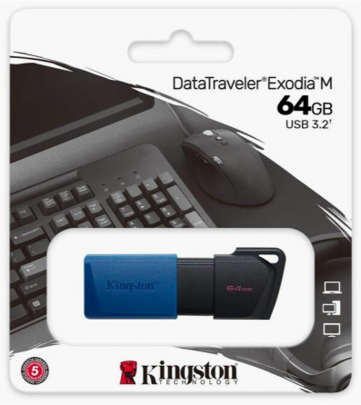 Флеш-диск Kingston Datatraveler Exodia M 64gb (Dtxm/64gb) (арт-9046) Макеевка