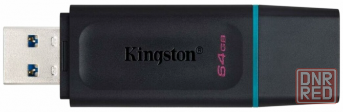 Накопитель Usb 3.2 64gb Kingston Datatraveler Exodia Dtx/64gb Gen 1 Black/Teal (арт-7086) Макеевка - изображение 2