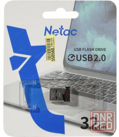 Флешка Netac 32gb Um2 Usb 2.0 (Nt03um2n-032g-20bk) (арт-1479) Макеевка - изображение 1