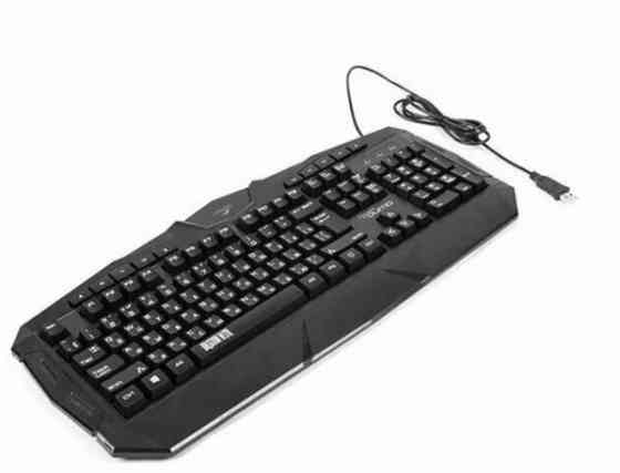 Игровая клавиатура Qumo Twins K68, с двумя накладками разного цвета, проводная, 104 клавиши, кнопка Макеевка