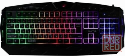 Клавиатура Qumo Antares K60, игровая, проводная, мембранная, 114 клавиш, Usb, подсв, чёрная (арт-921 Макеевка - изображение 1