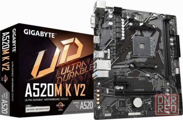 Материнская плата Gigabyte A520m K V2 /(V1.1) Soc-Am4 Amd A520 2xddr4 Matx Ac`97 8ch(7.1) Gblan Raid Макеевка - изображение 1