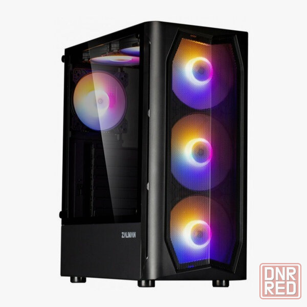 Корпус Miditower Zalman N4 Black (Atx, Window, 6xrgb Fan, Usb2.0 X2, Usb3.0x1, без бп) (арт-8182) Макеевка - изображение 1