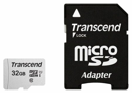 Карта памяти 32gb Transcend Ts32gusd300s-A Microsdhc Class 10 U1 300s + адаптер (арт-7265) Макеевка