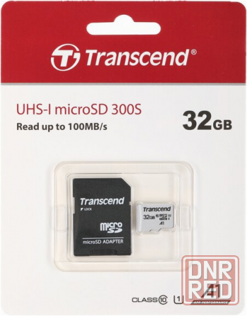 Карта памяти 32gb Transcend Ts32gusd300s-A Microsdhc Class 10 U1 300s + адаптер (арт-7265) Макеевка - изображение 2