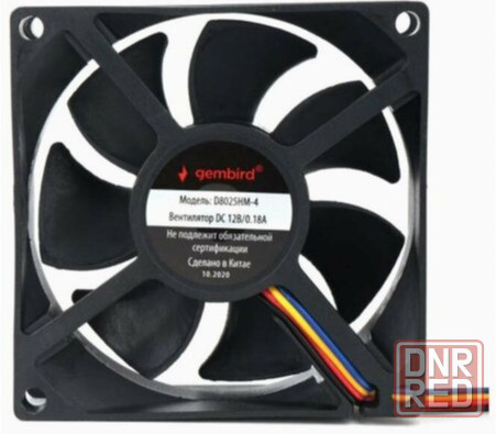 Вентилятор Gembird 80x80x25mm D8025hm-4 (арт-3330) Макеевка - изображение 1