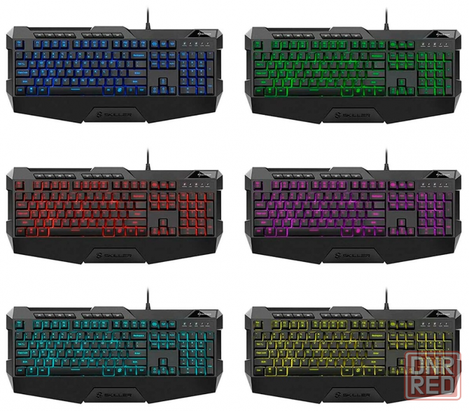 Клавиатура Sharkoon Skiller Sgk4 (резиновые колпачки, Rgb) черный (арт-7773) Макеевка - изображение 2
