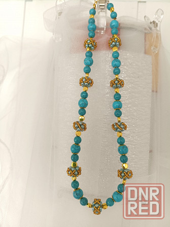 Бирюзовые бусики Донецк - изображение 1