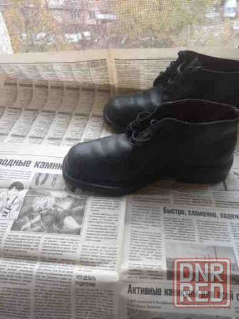 Ботинки мужские чёрные б\у деми кожа р-р40 Донецк - изображение 3