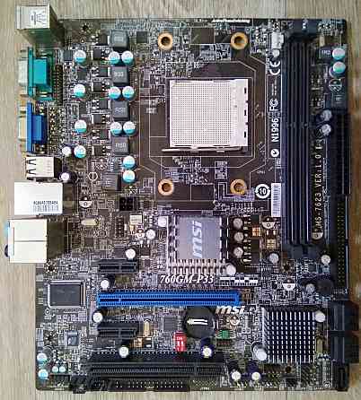 MSI 760GM-P33 - Socket AM3 - Обмен на 60шт нерабочей-ненужной оперативной памяти озу, видеокарт HDD Донецк
