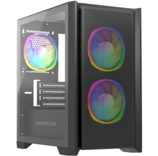 Корпус Powercase Alisio Micro Z3b Argb, черный (Camzb-A3) (арт-2626) Макеевка