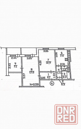 Продам 3 комнатную квартиру Донецк - изображение 1