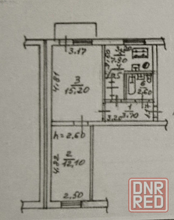 Продам двухкомнатную квартиру на Майском рынке лучший второй этаж Донецк - изображение 8