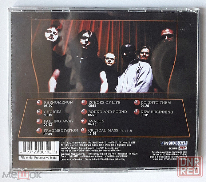 Компакт-диск / CD: Threshold - 2002 "Critical Mass" (w/ 2 bonus trx), неофициальное издание, Россия Донецк - изображение 3