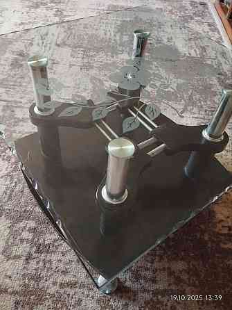 Журнальный столик стеклянный двухслойный Макеевка