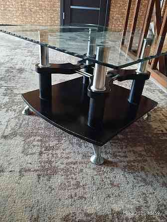 Журнальный столик стеклянный двухслойный Макеевка