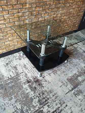 Журнальный столик стеклянный двухслойный Макеевка