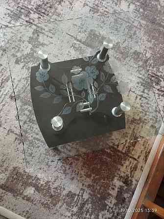 Журнальный столик стеклянный двухслойный Макеевка