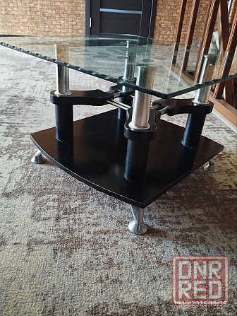 Журнальный столик стеклянный двухслойный Макеевка - изображение 5