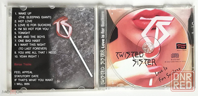 Компакт-диск / CD: Twisted Sister - 1987 "Love Is For Suckers", неофициальное издание, Россия Донецк - изображение 4