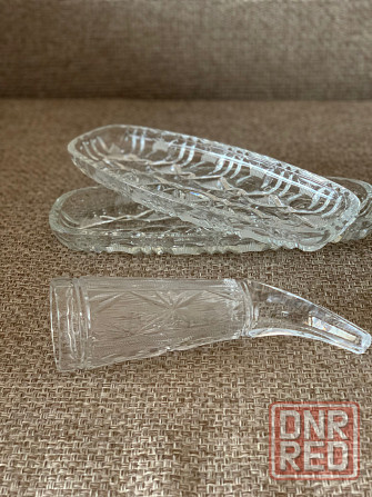 Селедочница и винный рог хрусталь Донецк - изображение 1