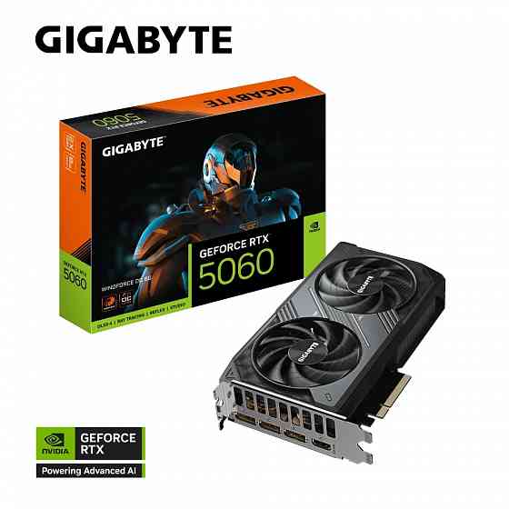 Видеокарта Gigabyte NVIDIA GeForce RTX 5060 WINDFORCE OC 8 GB Новая! Донецк
