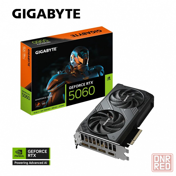Видеокарта Gigabyte NVIDIA GeForce RTX 5060 WINDFORCE OC 8 GB Новая! Донецк - изображение 1