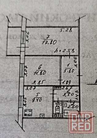 Продам отличную 2х ком.кв-ру на Донском 5/9 53 м кв. Донецк - изображение 12