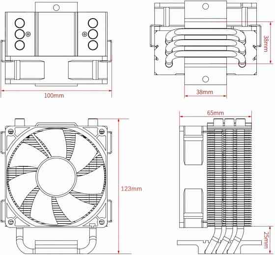 Устройство охлаждения(кулер) Id-Cooling Se-903-Xt Basic, 92мм, Ret (арт-3728) Макеевка