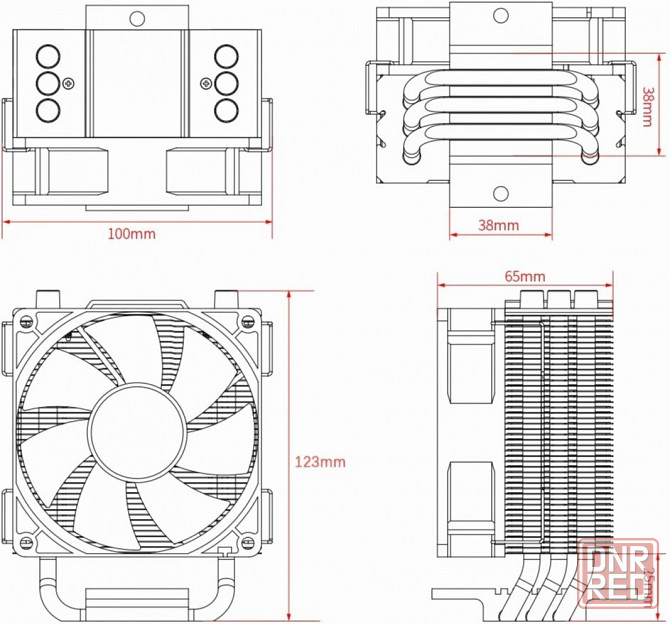 Устройство охлаждения(кулер) Id-Cooling Se-903-Xt Basic, 92мм, Ret (арт-3728) Макеевка - изображение 4