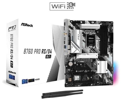 Материнская плата Asrock B760 Pro Rs/D4 Wifi (Lga1700, Atx) (арт-6904) Макеевка