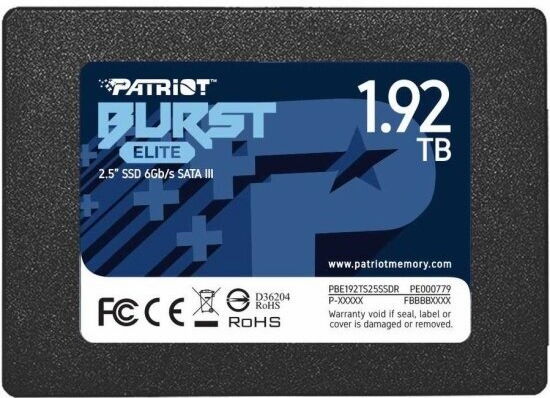 Ssd диск Patriot Memory Patriot 2.5" 1920гб Sata (Pbe192ts25ssdr) (арт-7136) Макеевка