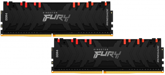 Оперативная память 16gb Kingston Fury Renegade Rgb Ddr4 3600mhz (Kf436c16rbak2/16) (2x8gb Kit) (арт- Макеевка