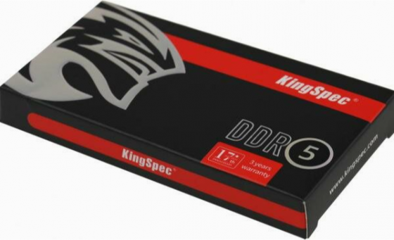 Оперативная память Dimm Kingspec Ddr5 8gb 4800mhz Ks4800d5n11008g Rtl Pc5-38400 Cl40 Dimm 288-Pin 1. Макеевка