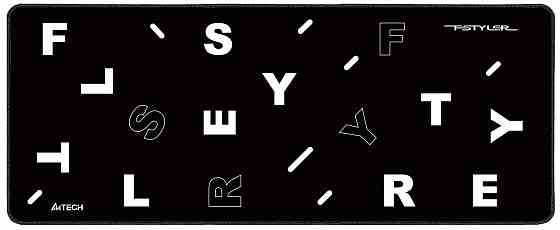 Коврик для мыши A4tech Fstyler Fp75 черный/белый 750x300x2мм (арт-9693) Макеевка