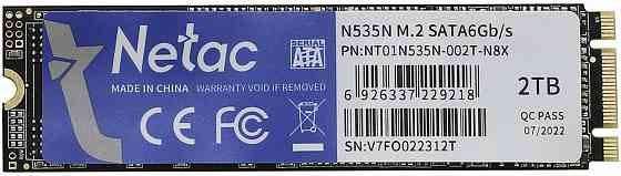 Твердотельный накопитель Ssd M.2 Sata Netac 2tb Sata (Nt01n535n-002t-N8x) (арт-5713) Макеевка