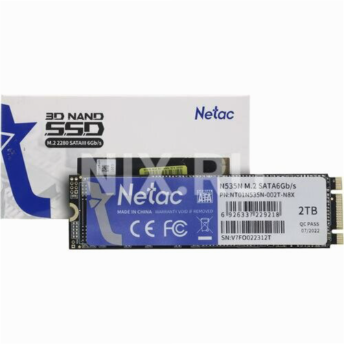 Твердотельный накопитель Ssd M.2 Sata Netac 2tb Sata (Nt01n535n-002t-N8x) (арт-5713) Макеевка