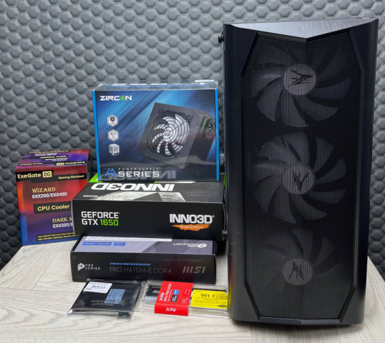 Игровой компьютер Byte-Wizard | Intel Core I3-13100f | 500w | Ssd 480gb | 16gb | Nvidia Gtx 1650 | W Макеевка