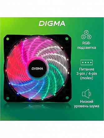 Вентилятор для корпуса Dfan-Frgb2 Rgb 120х120x25 (Molex) (арт-7130) Макеевка