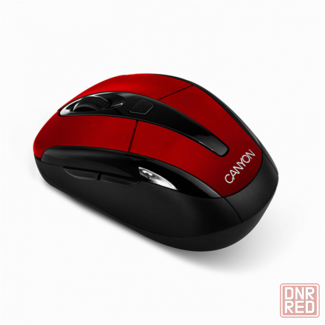 Мышь Canyon Cnr-Msow06r (Jucnrmsow06r) оптический, 1600dpi, черный/красный, беспроводная (арт-9536) Макеевка - изображение 3