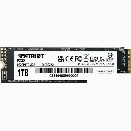 Твердотельный накопитель Ssd Patriot P320 1tb P320p1tbm28, M.2 2280, Pci Express 3.0 X4 (арт-1654) Макеевка
